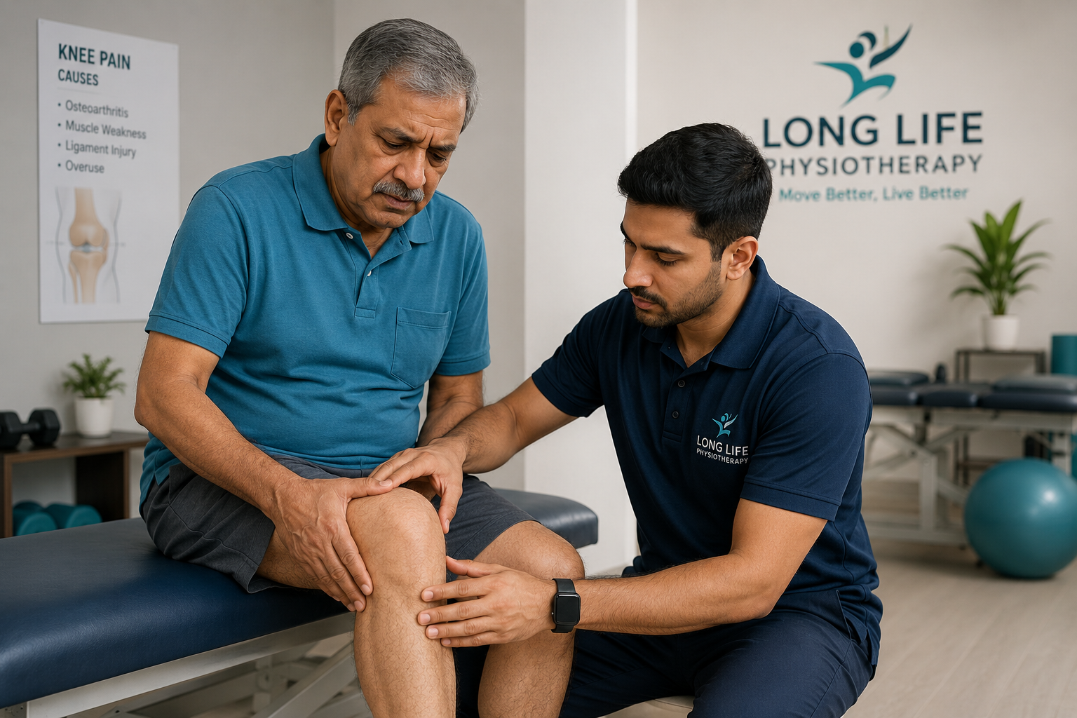 Knee pain treatment in Jaipur at Long Life Physiotherapy